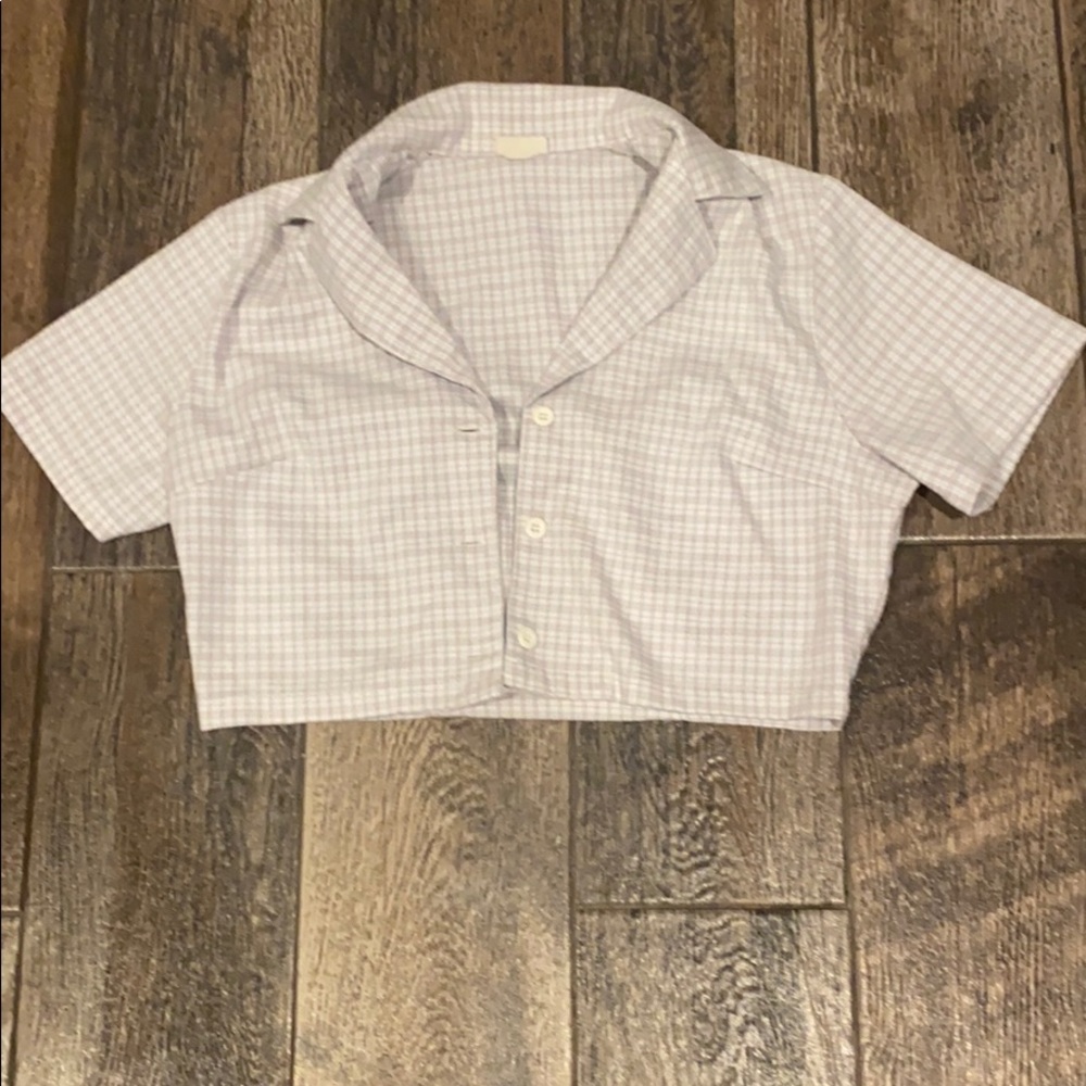 brandy melville cropped polo